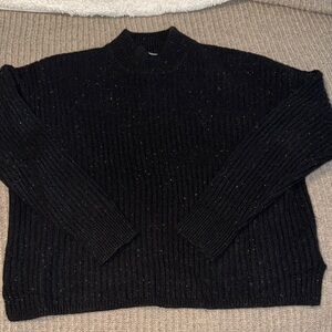 Madewell Charcoal Ribbed Turtleneck Sweater- SIZE SMALL!